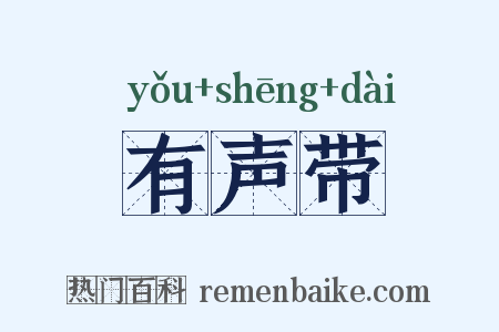 有声带是什么意思的图片